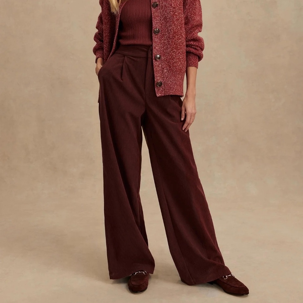 NWT Varley Floris Wide Leg 29.5" | Decadent Chocolate